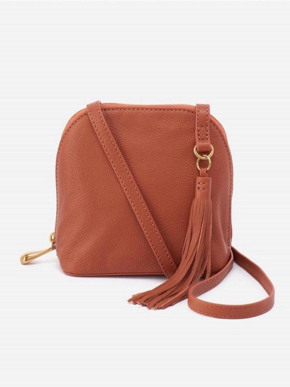 Hobo Nash Leather Cognac Crossbody Bag New Without Tag
